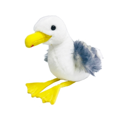 Florida Sammy Seagull stuffed animal toy white with yellow nose and feet