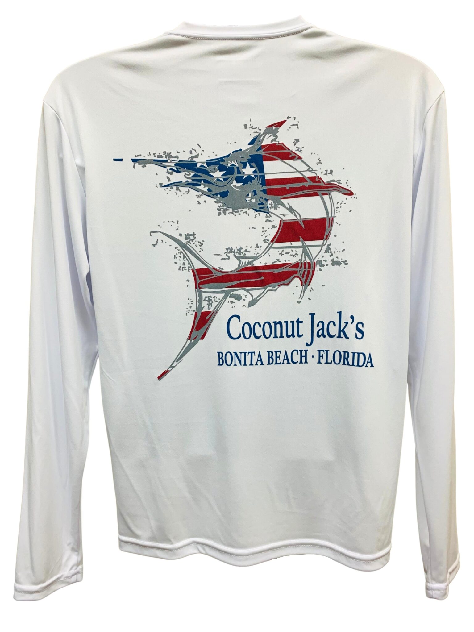 Coconut Jack’s American Marlin Fishing Shirt White Coconut Jack's